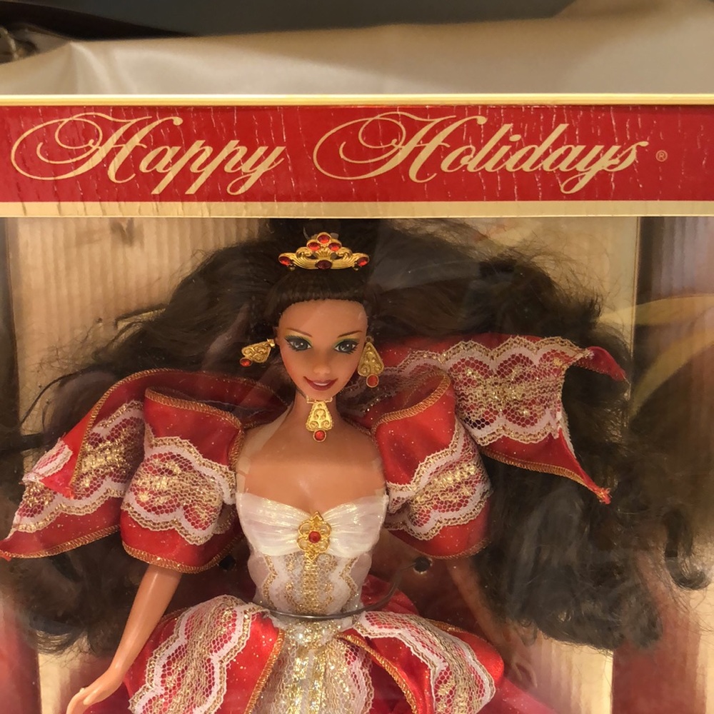 1997 Happy Holidays 10th Anniversary Barbie - Picture 2 of 16